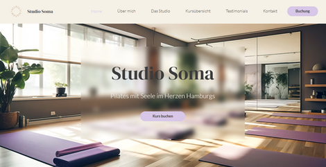 Portfoliowebsite Pilatesstudio Soma