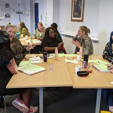 "No other trainer out there quite like Steven. He makes learning fun + interesting, great team building too.” Front Door Training with Stoke Council and Insight Academy