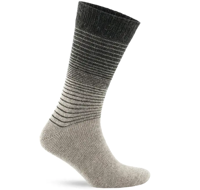 Alpaca sokken beige gestreept MAAT 39-42