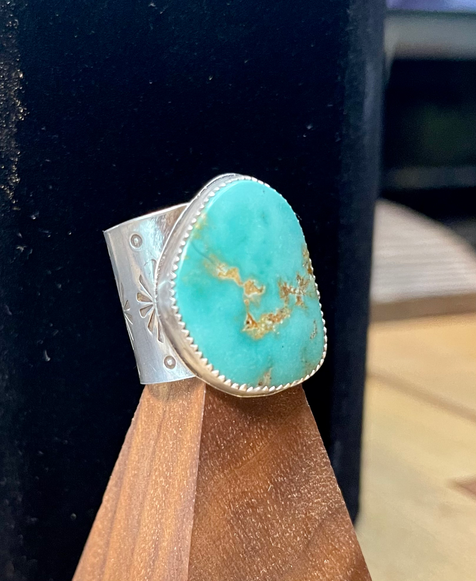 Turquoise + Sterling Silver Ring