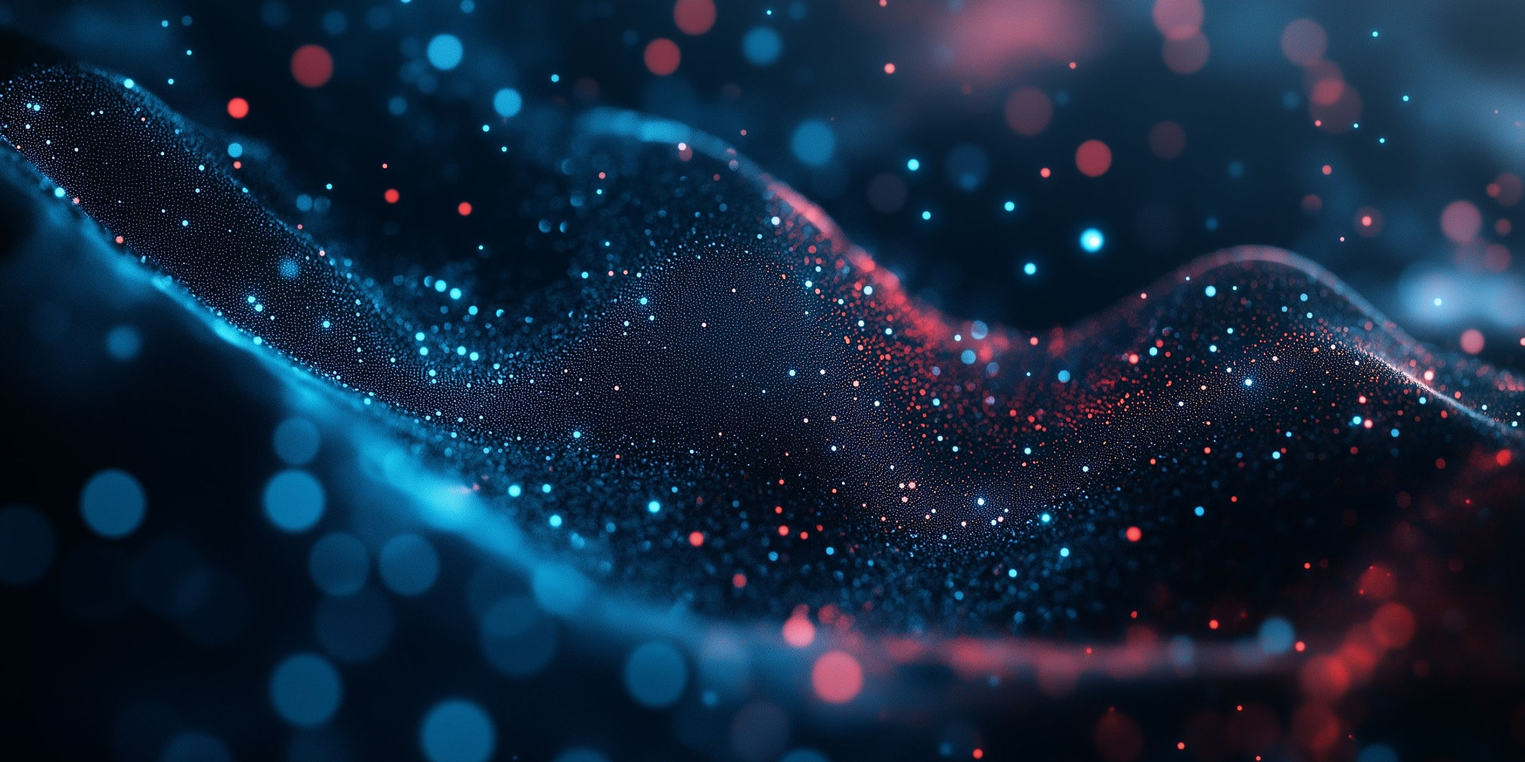 Quantum Data Flow, Tech Background. Future technology digital abstract background concept.