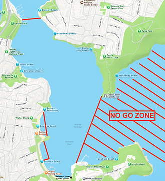 Sailing boat hire area