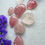 Miniatura: Cabujón Perforado Cuarzo Rosa corazón