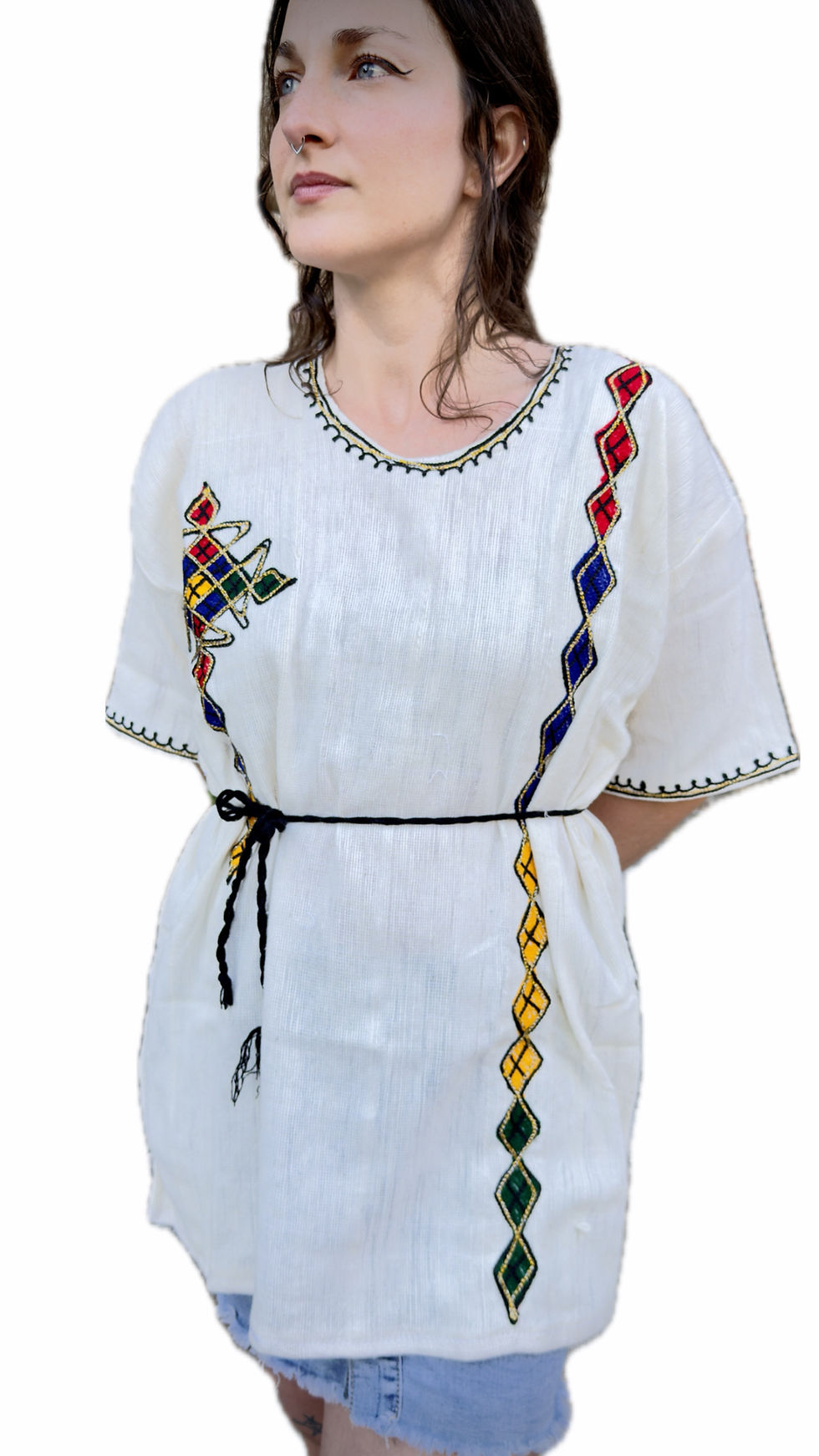 1. Blusa Tradicional Etíope – Bordado Artesanal