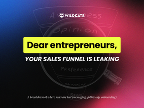 Dear Entrepreneur: Your Sales Funnel Is Leaking