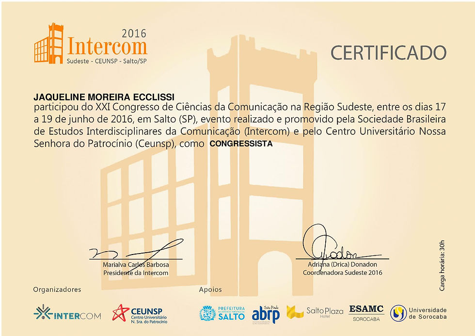Certificado de Congressista