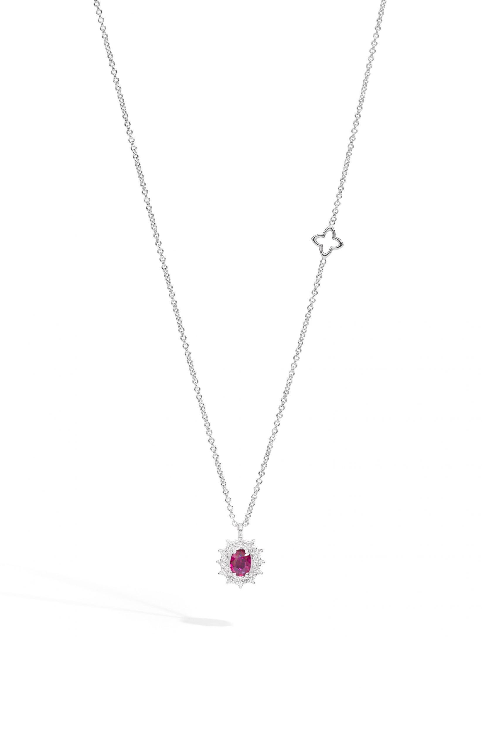 Collana RECARLO rubino cod.P77CC001/RB