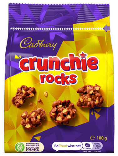 Crunchie Rocks Displays Cadbury Crunchie Rocks 100 g | Rak Roastery