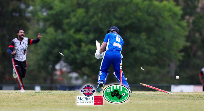 Kilsyth 1st XI celebrating a wicket