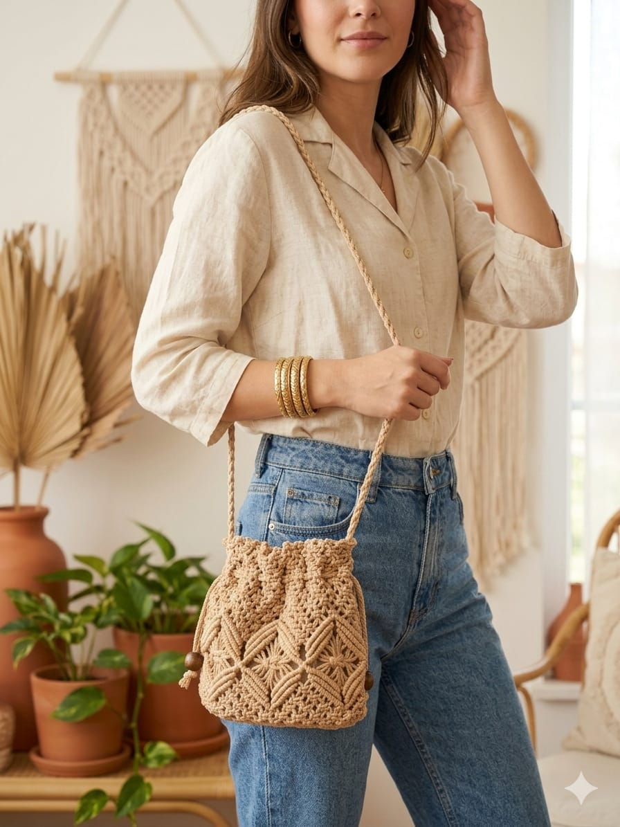 Miniatura: Bolsas artesanales, boho.