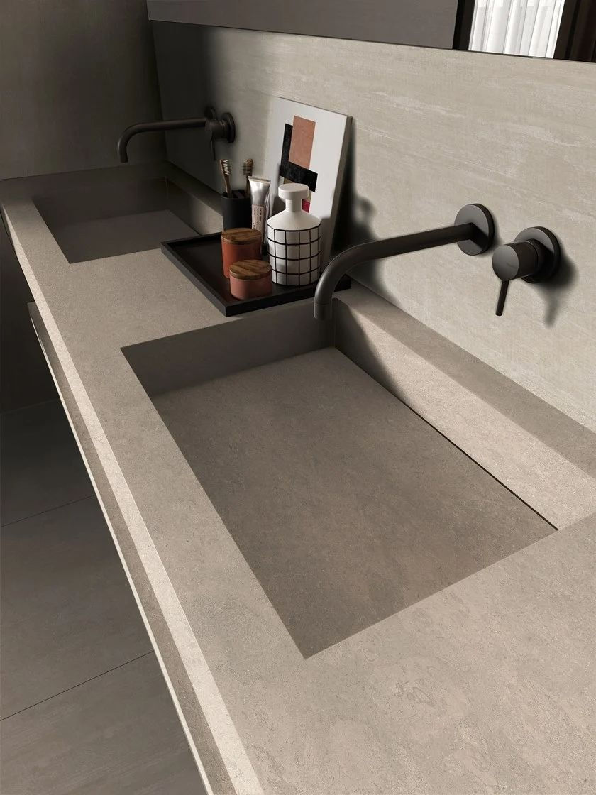 Mobile bagno effetto travertino