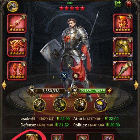 Evony:  Ascending Enhancement (Awakened) Upgrades