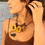 Miniature : Collier Fleur Orange