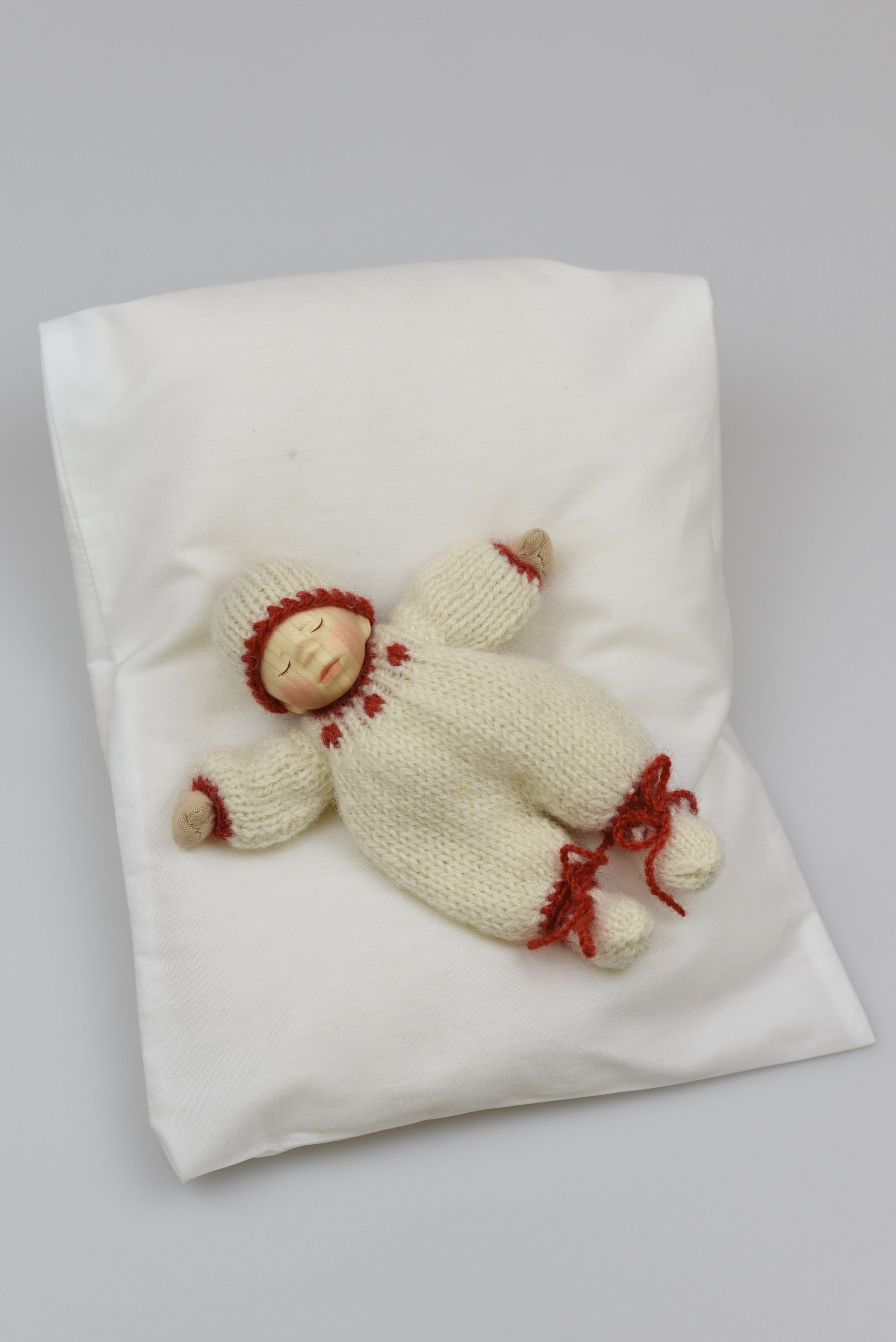 Tiny baby | Artist doll designed by Elisabeth Pongratz | Wooden doll