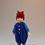 Thumbnail: Tiny artist doll in blue knit | Elisabeth Pongratz-Schöfer