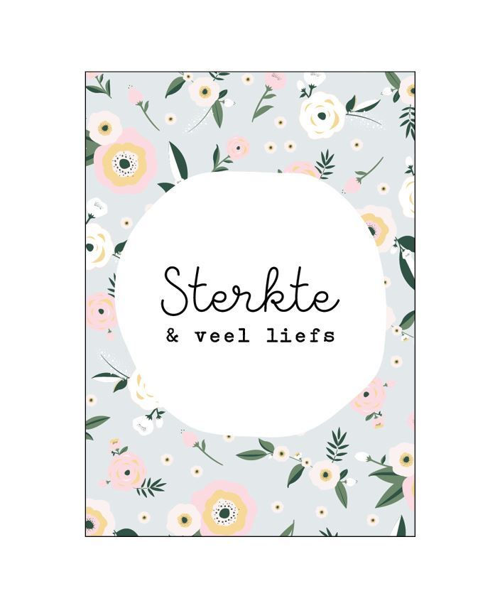 Kaart: Sterkte & veel liefs