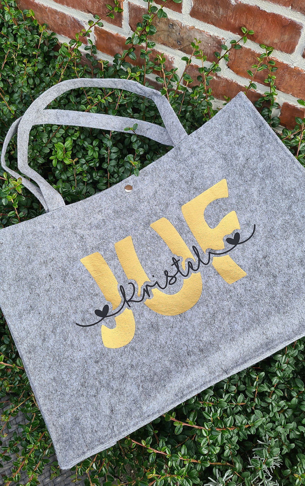 Thumbnail: Vilten shopper (grijs of zwart)