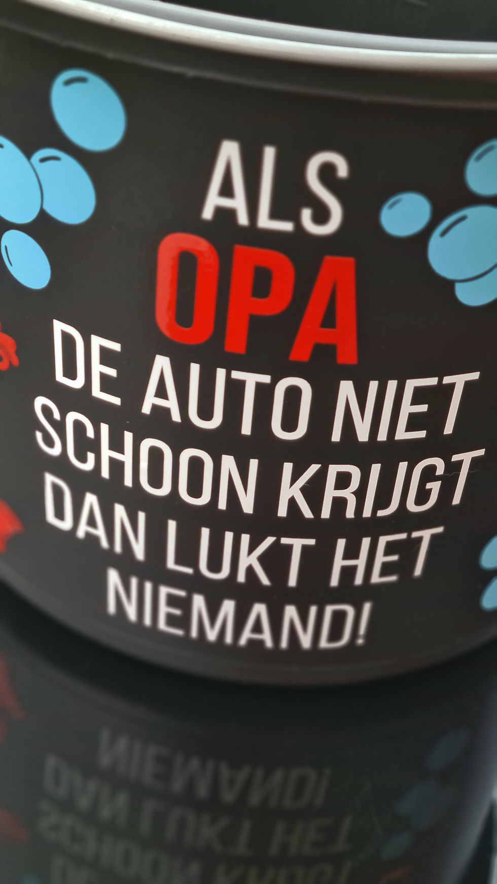 Thumbnail: Auto was-emmer met NAAM naar keuze ZONDER PRODUCTEN