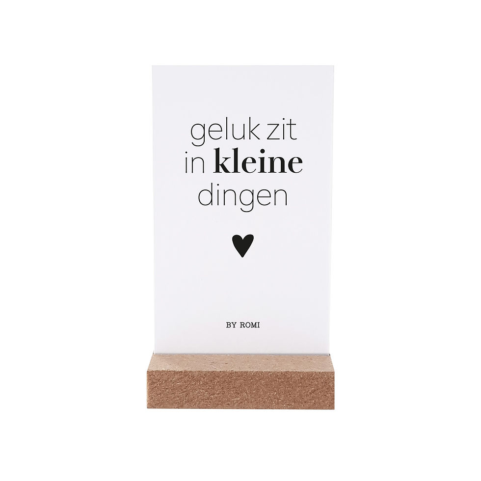 Thumbnail: Kaartje met doosje GELUK