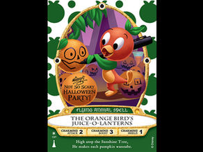 New Orange Bird Sorcerers of the Magic Kingdom Card for Mickey's Not-So-Scary Halloween Party