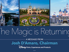 Disney Parks Chairman, Josh D'Amaro, Shares Hope as The Magic is Returning