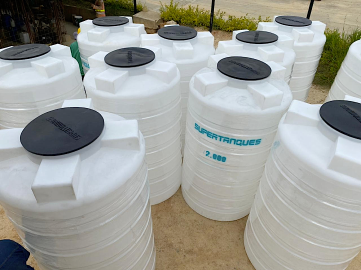 Miniatura: Supertanque HighTank 2000 Litros Reforzado Blanco Traslúcido Tapa tipo rosca