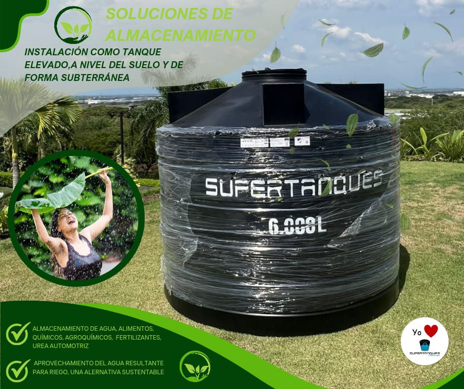 Miniatura: Supertanque  6.000 Litros Reforzado Negro Tapa tipo rosca