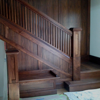 Walnut stairs