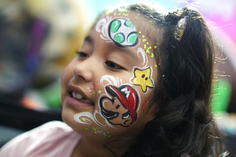 Mario Face Painting Atlanta
