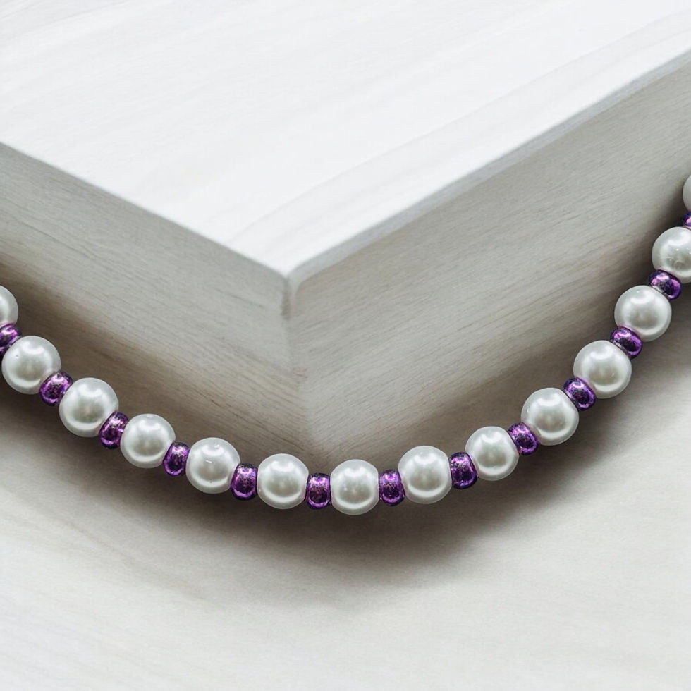 Thumbnail: Cynthia Pearl Beaded Necklace