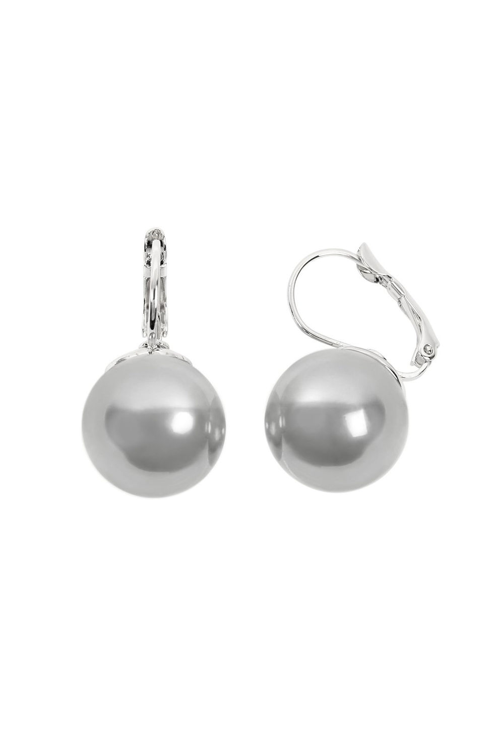 Thumbnail: Hde2343 - Hinged Pearl Earrings
