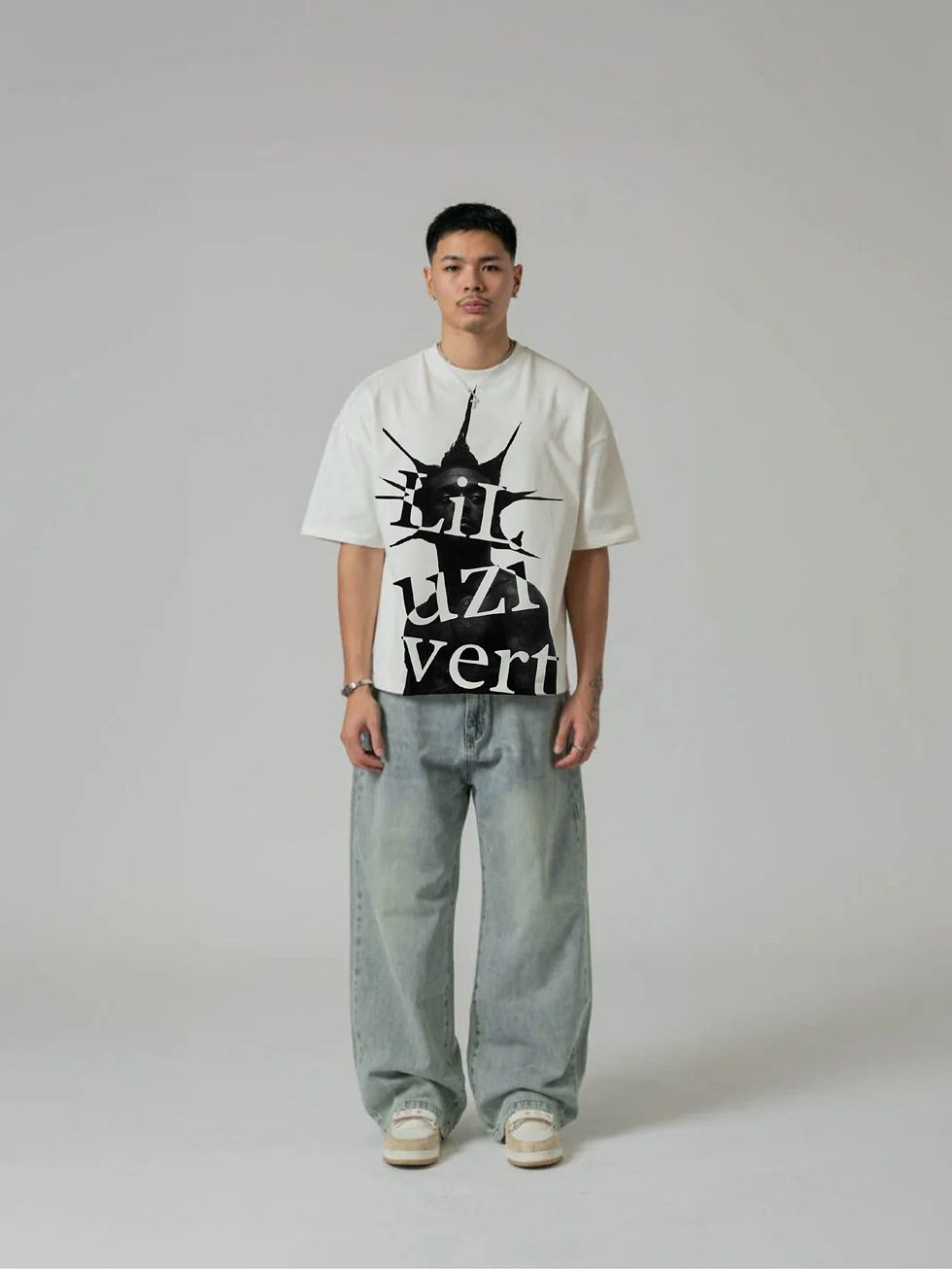 lil uzi vert | Front Print  - Unisex White Tee #6