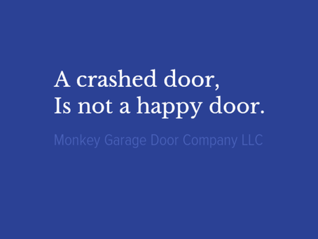 A crashed door