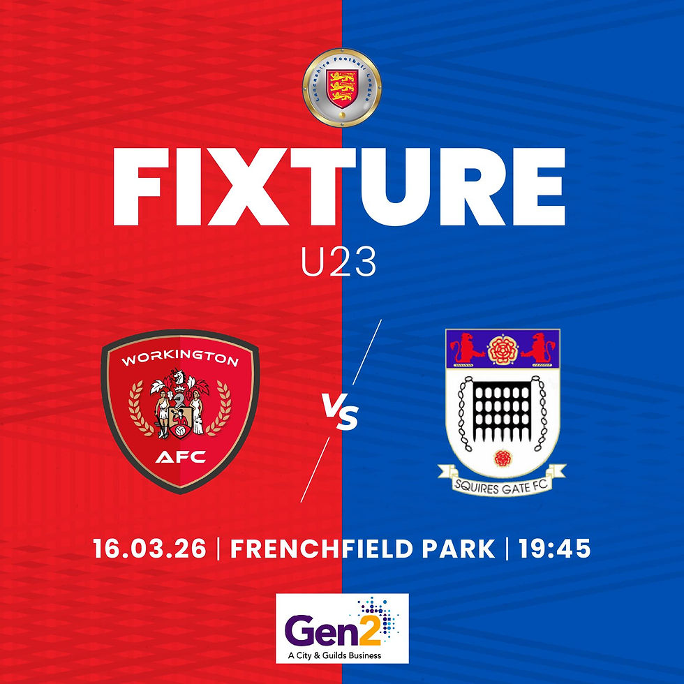 Workington AFC U23 vs Squires Gate U23
