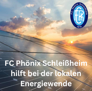 FC Phönix Schleißheim hilft bei der lokalen Energiewende