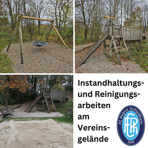 Instandhaltungs- und Reinigungsarbeiten am Vereinsgelände