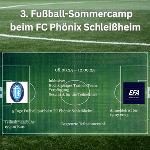 3. Fußball-Sommercamp 08. - 12.09.2025