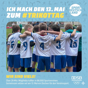 Am 13. Mai heißt es Trikot an und Farbe bekennen!
