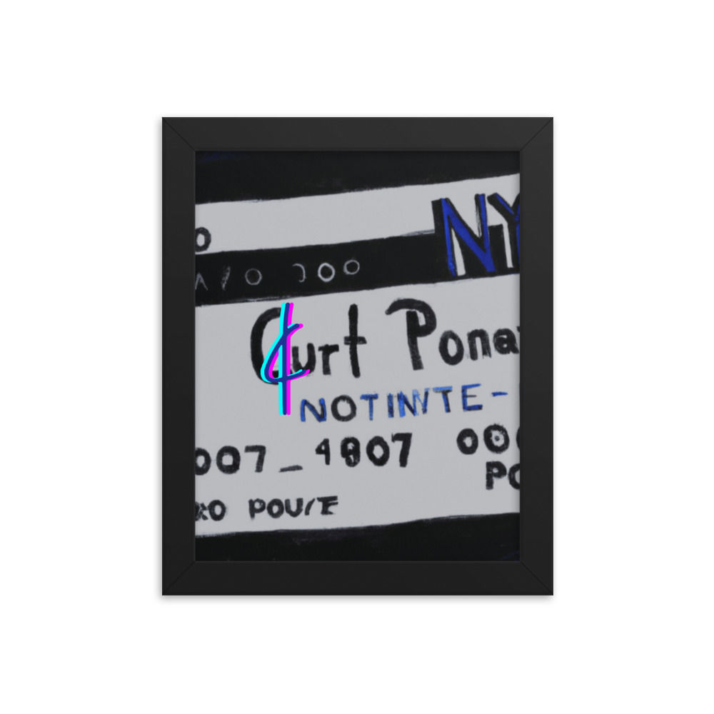 ¢ard 001 Framed Poster