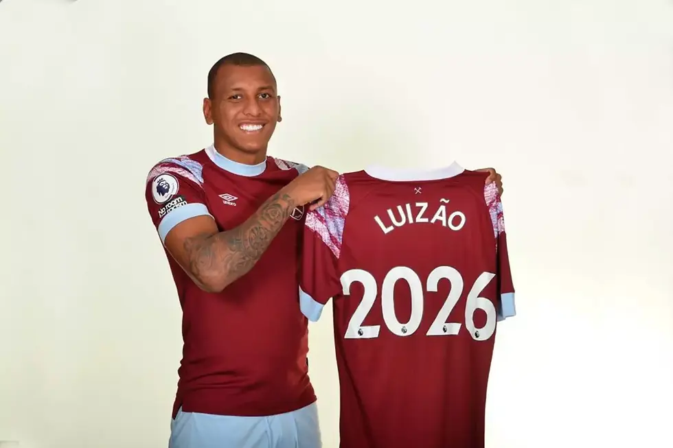 Zagueiro Luizão atuando na Inglaterra | Divulgação/West Ham