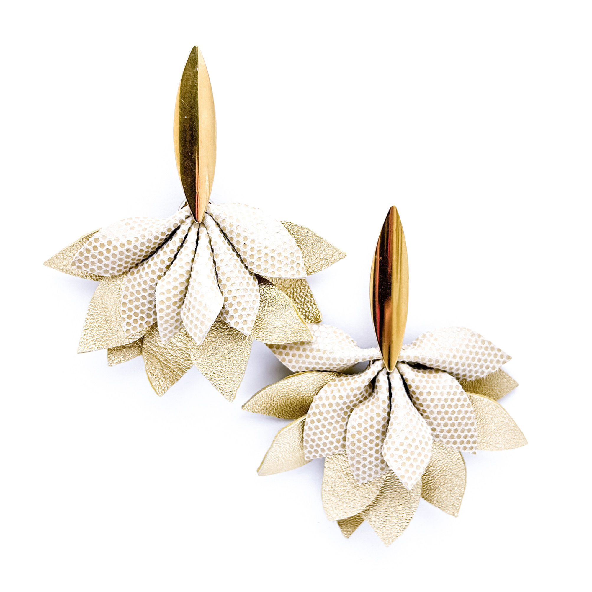 Statement Earrings - Ivory Glow