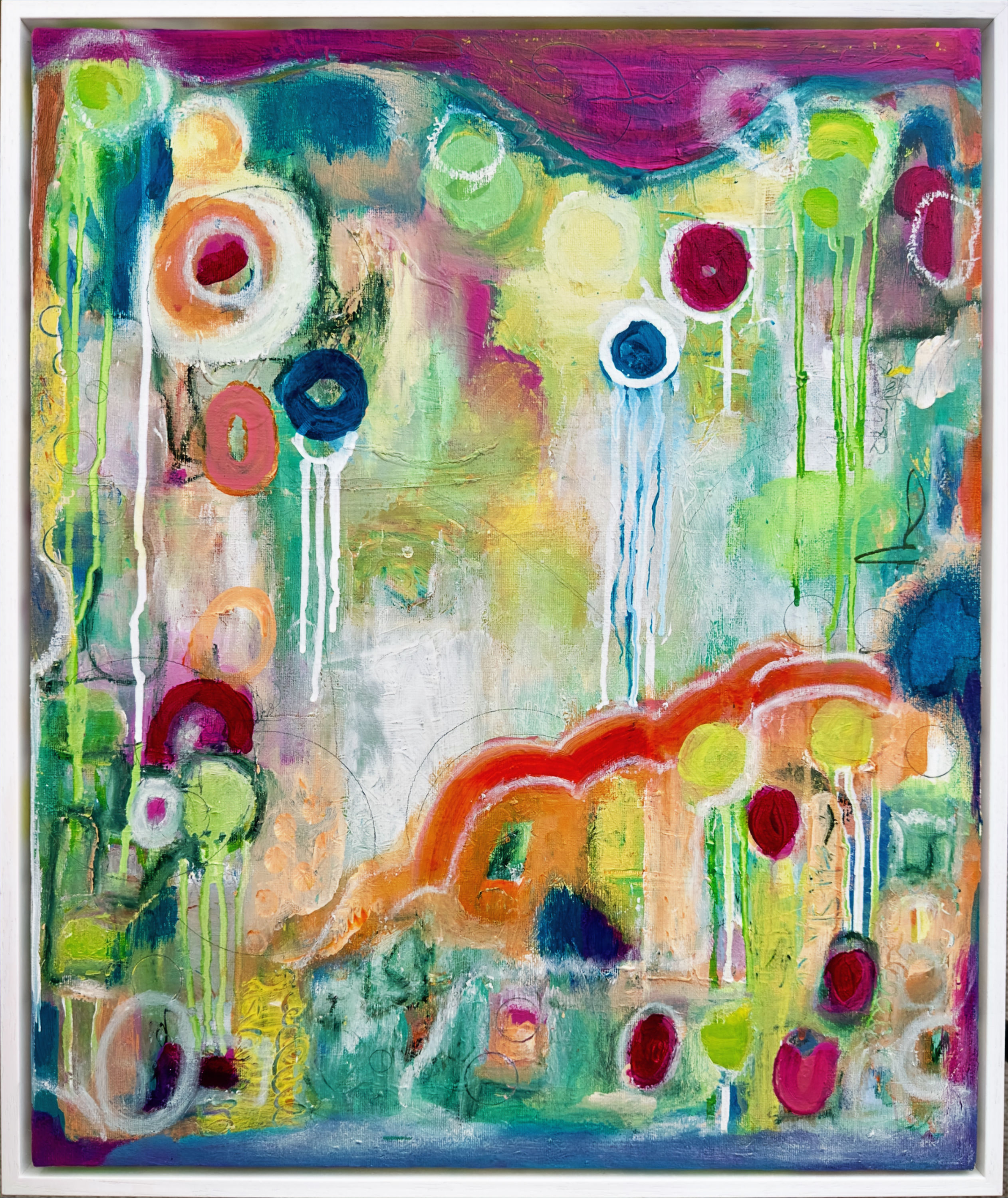 'Feelings of Spring' - Painting framed ready to hang