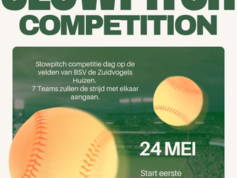 Slowpitch toernooi zaterdag 24 mei
