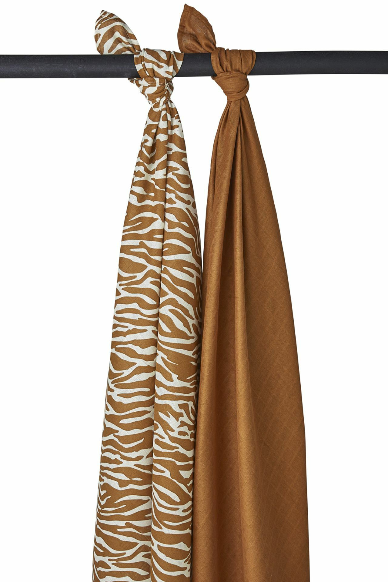 HYDROFIELE SWADDLES 2-PACK ZEBRA - CAMEL - 120X120CM