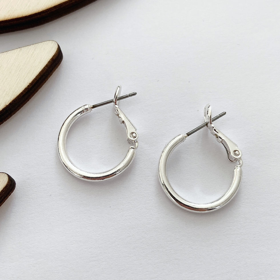 Oorbellen 18mm DQ creolen zilver