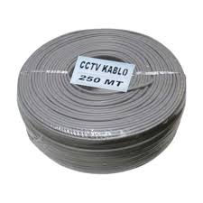 CCTV 2x0.5mm HADRON HDX5580-250 KABLO MINI COAX ECO 250 METRE GRI KABLO