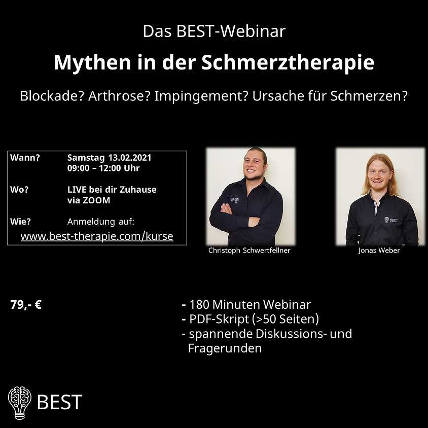 BEST-Webinar: Mythen in der Schmerztherapie