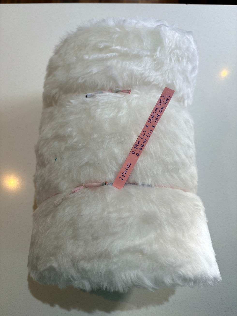 Thumbnail: Faux Fur (2 pieces) - white 