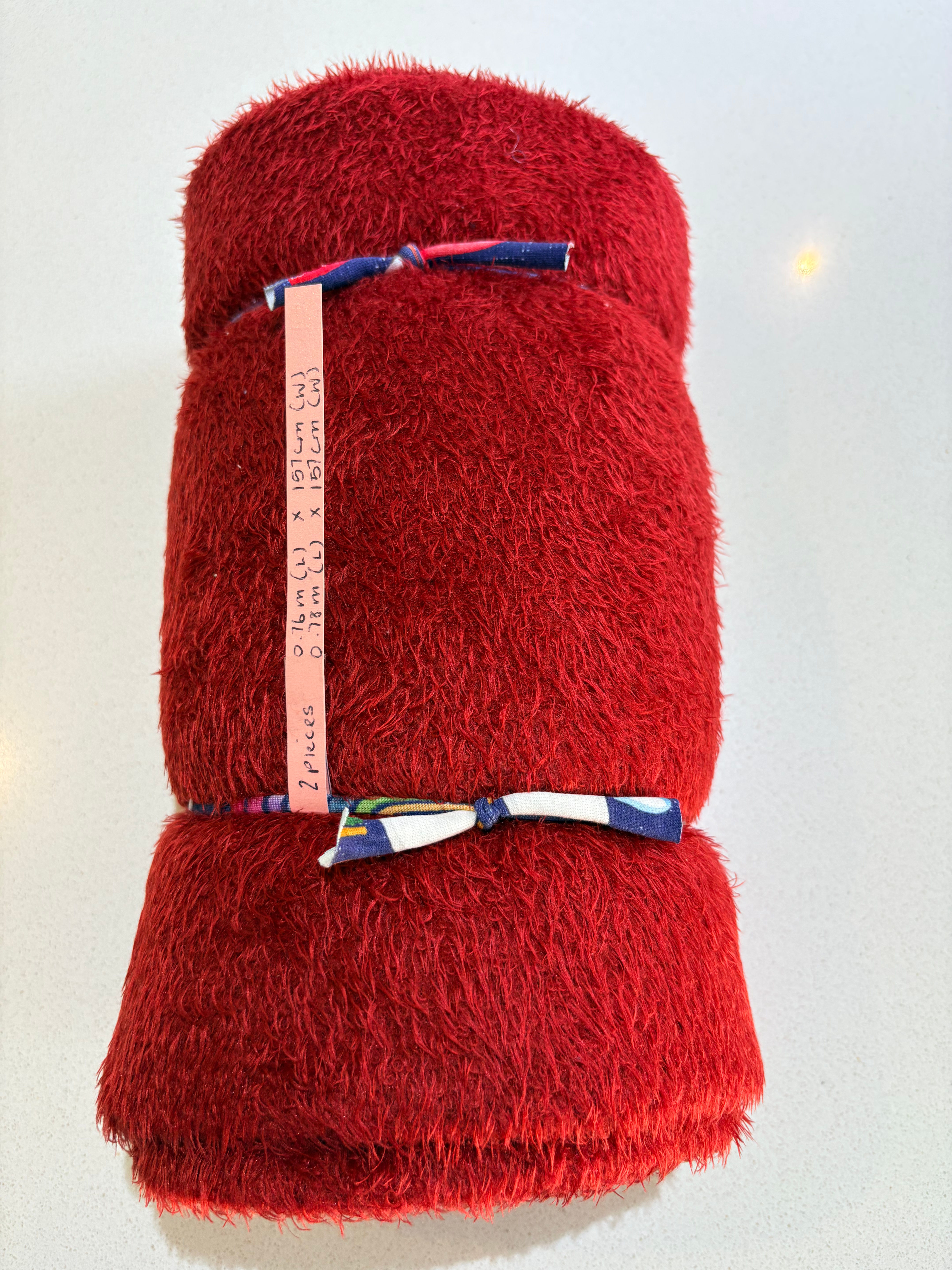 Faux Fur (2 pieces) - red