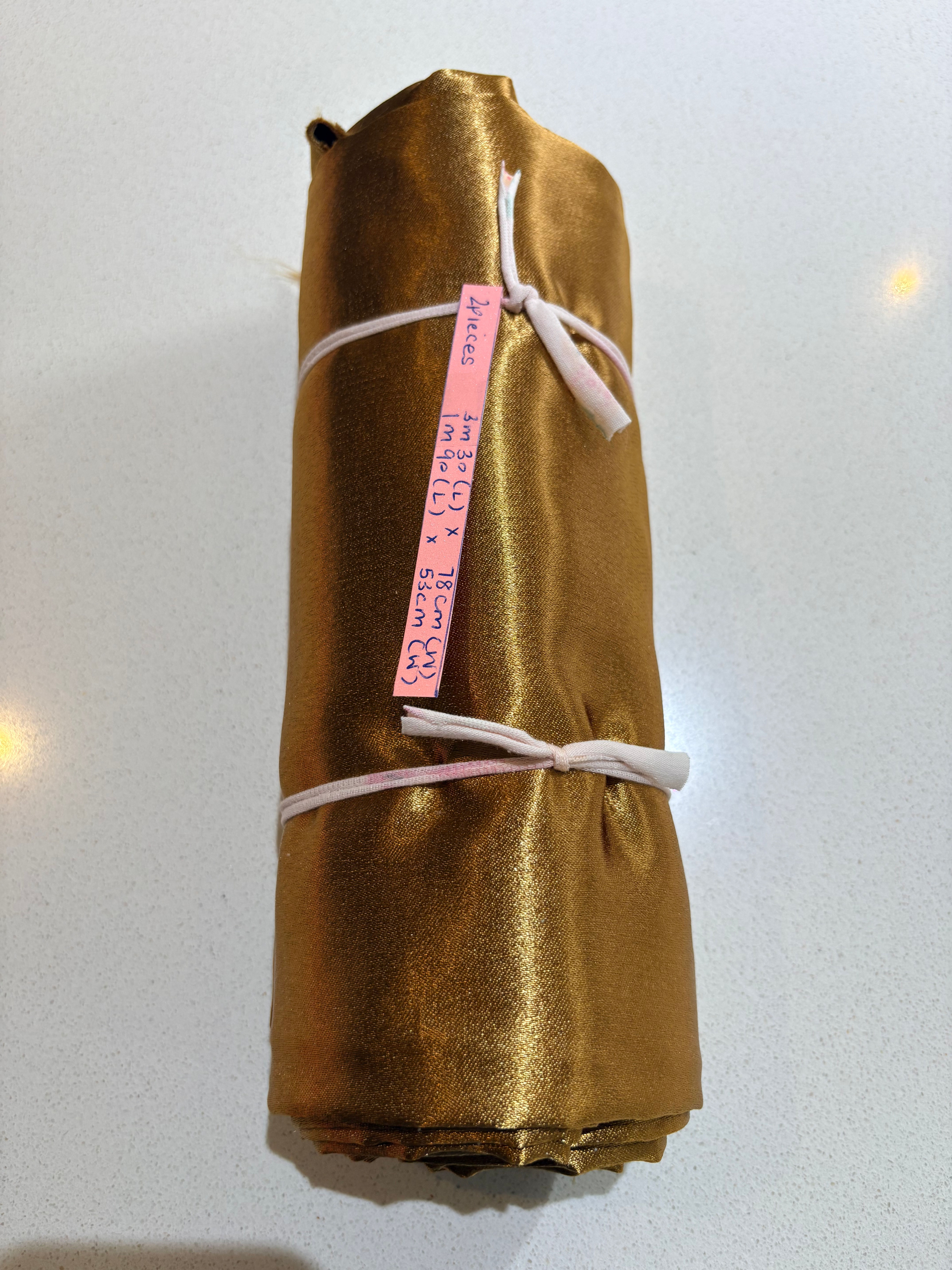 Polyester Satin (2 pieces) - gold